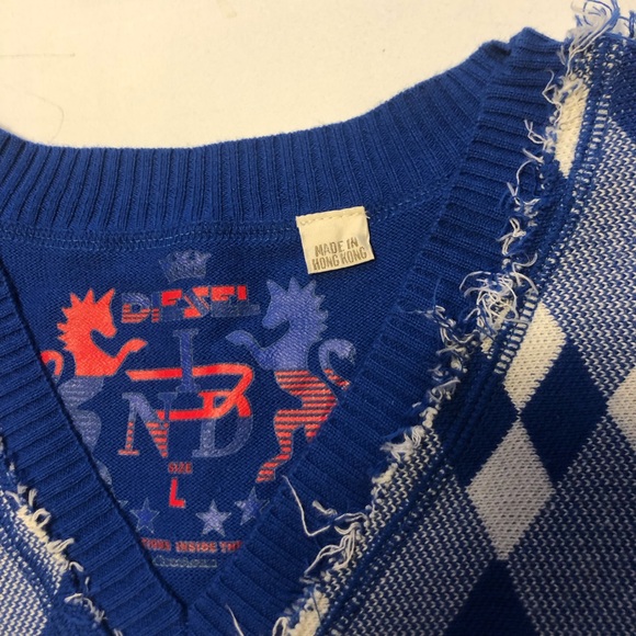 Vintage Diesel y2k cotton v-neck sweater - Picture 6 of 8